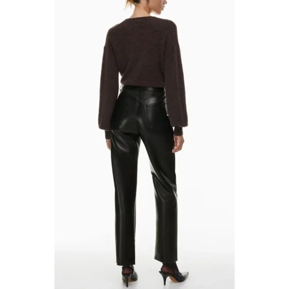 Wilfred Free The Melina Pant High waisted Vegan Leather pants - Picture 5 of 8